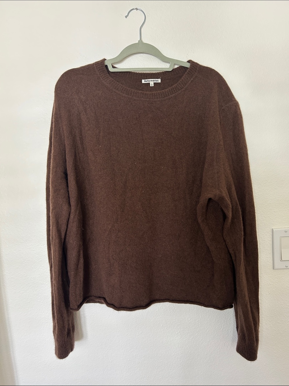 Reformation Cashmere Crewneck Sweater